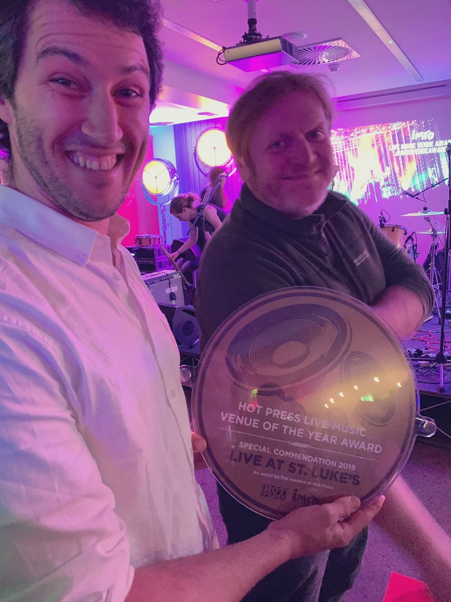 LiveAtStLukes's tweet photo. 🎉 🎉 🎉 @hotpress Live Music Venue of The Year special commendation #LiveatStLukes 🎉 🎉 🎉 #IMROawards THANK YOU https://t.co/hfR12KtArt