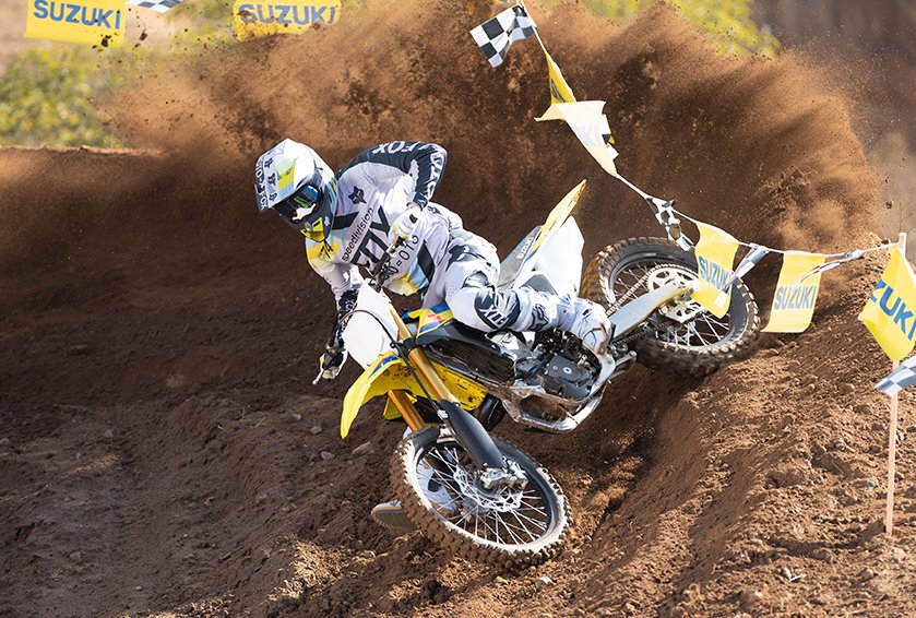suzukicycles's tweet image. Impeccable track manners. It’s the difference between Podium and Parking Lot. Dominate the race with the #Suzuki #RMZ450. 

#SuzukiCycles #Motorcycle #SuzukiCycles