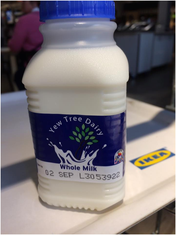 Loved seeing these little bottles of milk for sale in Ikea as they’re from the dairy 🥛 that we supply 😊🐄🐄🐄🐄

Stay on a real working dairy farm on the edge of the beautiful Lake District, see more at redhallcottages.co.uk