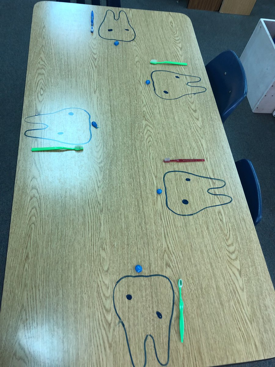 CabotCe's tweet photo. Time to brush our teeth! A great fine motor skill and teaching tinies to clean their teeth. #ToothDefenders #Colgate #CEUnited https://t.co/rRiKzi0s2B