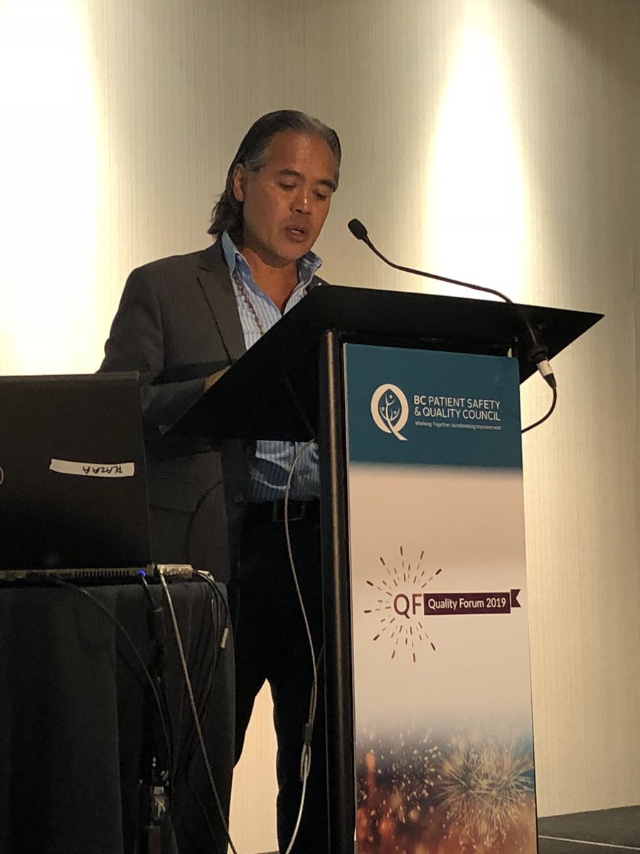 We have an opportunity to re-think was constitutes evidence to learn from an indigenous perspective- much broader than traditional views and we have much to learn.  Thank you @doctoreonline for your inspiring presentation #qf19 <a href="/BCPSQC/">BC Patient Safety & Quality Council</a> @BCAHSN