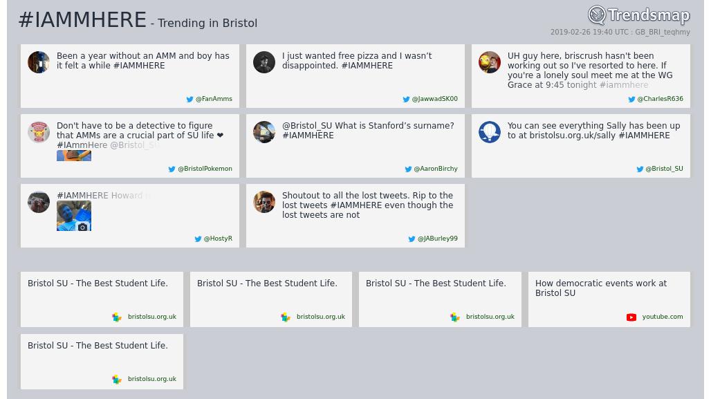 TrendsBristol's tweet photo. #iammhere is now trending in #Bristol
https://t.co/kItFiFJF4T https://t.co/w2SZTLMJia