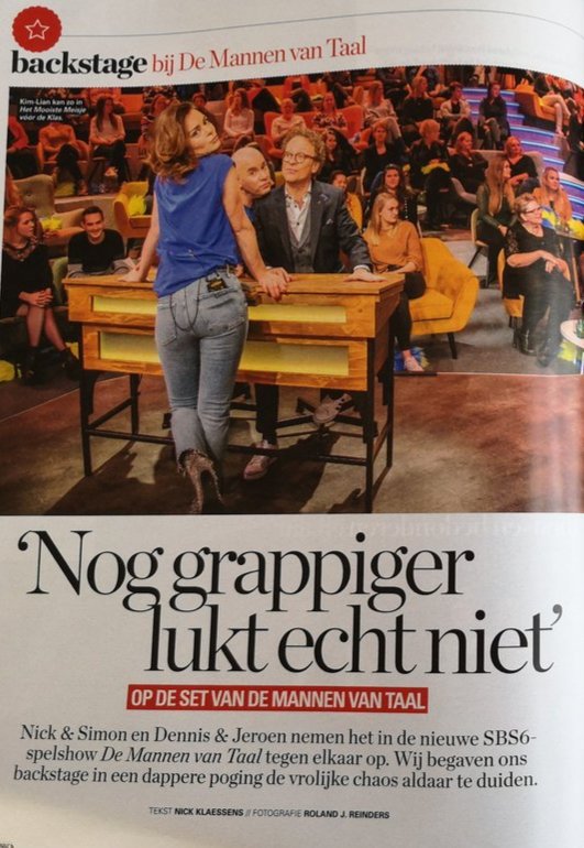 JvKFans's tweet photo. @eenjurk @GLITTERJURK @nickensimon
en @kimlianvdmeij staan met een leuk artikel in de @VeronicaMag #demannenvantaal #DMVT https://t.co/7HVRGAeN7h