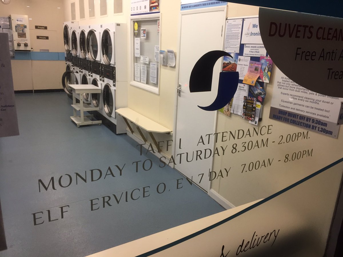 Why_EGrinstead's tweet image. Does your laundrette have a ‘taff’ in attendance ? #everydayracism