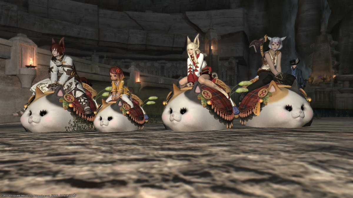 I did not find a Fatter Cat train in #FFXIV but I did find this pile of loa...