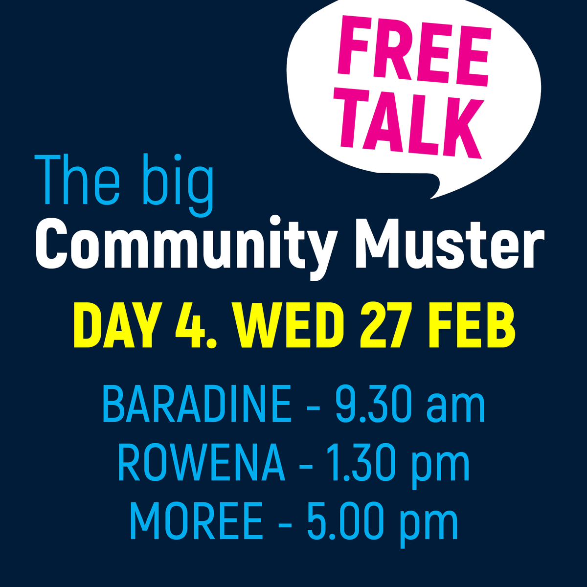 The Big Community Muster tweet media