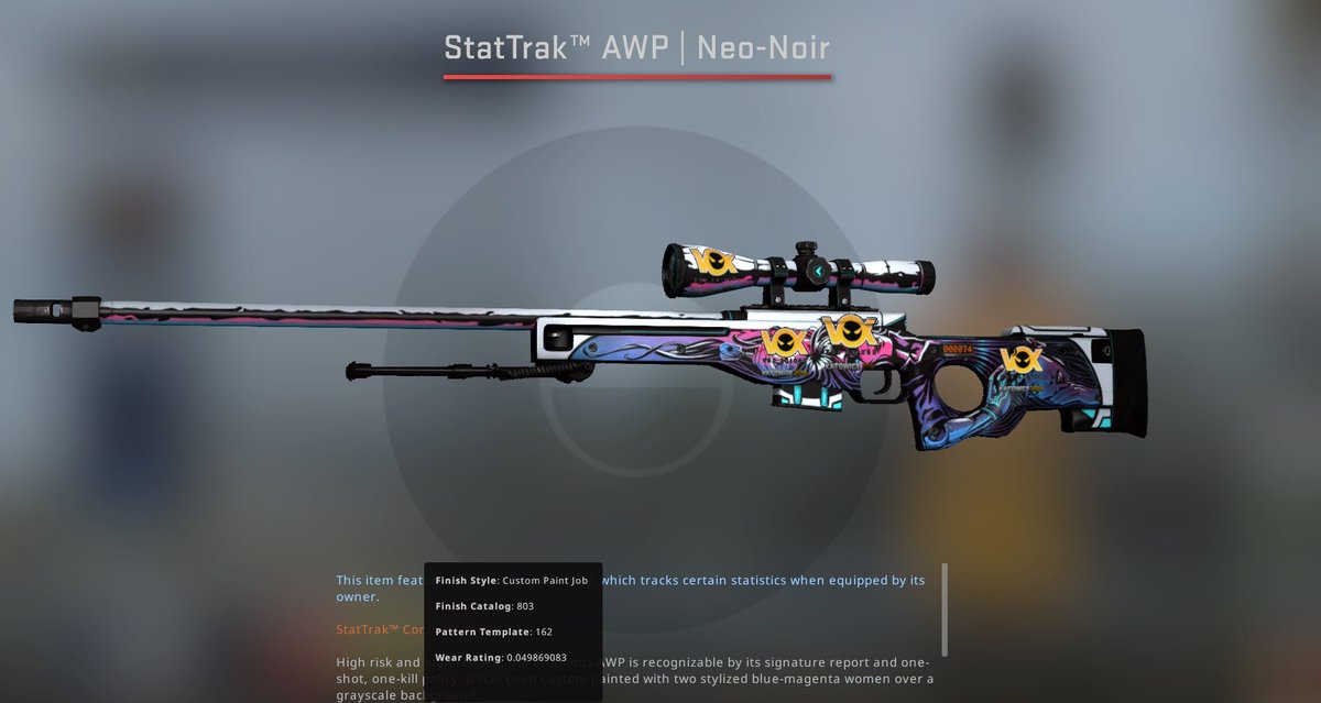 ohnePixel on Twitter: "So BOTH of these got crafted today! 😯 Sadly the M4 Neo Noir already got crafted, so that one a 1/2. The AWP on the other hand is