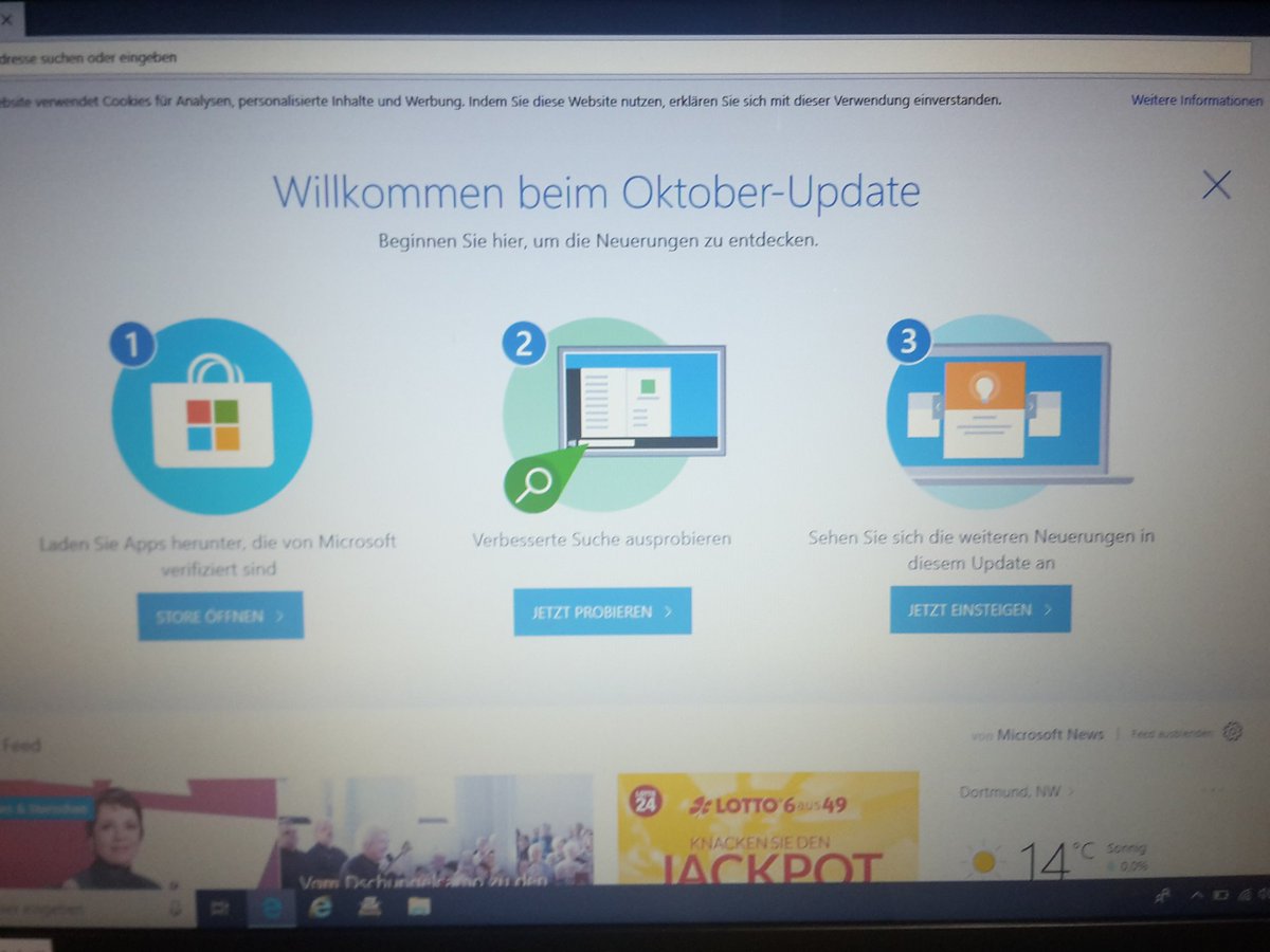 rolandklecker's tweet photo. Ja nee, is klar. Oktober-Update. Deswegen hat das wohl auch 10 Stunden gedauert.
#windoof #win10 #updatefromhell #timewarp https://t.co/alj6yDTsuj