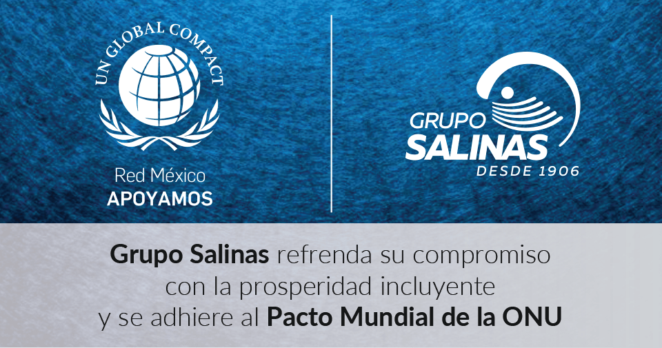 gruposalinas's tweet photo. #ComunicadosGS
Grupo Salinas se adhirió al Pacto Mundial de la Organización de las Naciones Unidas (ONU), para fortalecer las acciones a favor del medio ambiente, de los derechos humanos y laborales y del combate a la corrupción.

Conoce más: https://t.co/StCLaUSulP https://t.co/YnOmWrNgqG