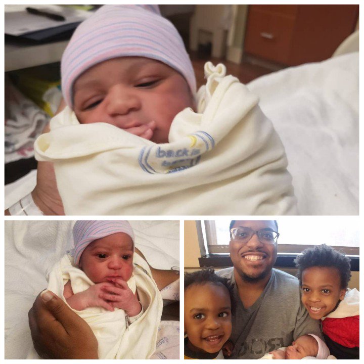 HOPEsaidit's tweet photo. Remember when I posted about my son's birthday on Sunday? Well, I celebrated the birth of another son the next day. 🙃 Say hello to Andrew, everyone! #BoyMom #ImDoneDone #ForRealThough 😂 https://t.co/cIRdxsk4zk