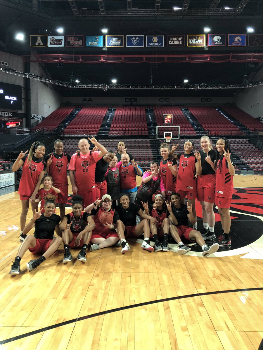 Arkansas State Women's Basketball (@astatewb) on Twitter photo Thank you to <a href="/SOArkansas/">Special Olympics AR</a> for attending tonight’s practice. We look forward to having you all out at the game on Thursday night! #WolvesUp Thank you to <a href="/SOArkansas/">Special Olympics AR</a> for attending tonight’s practice. We look forward to having you all out at the game on Thursday night! #WolvesUp