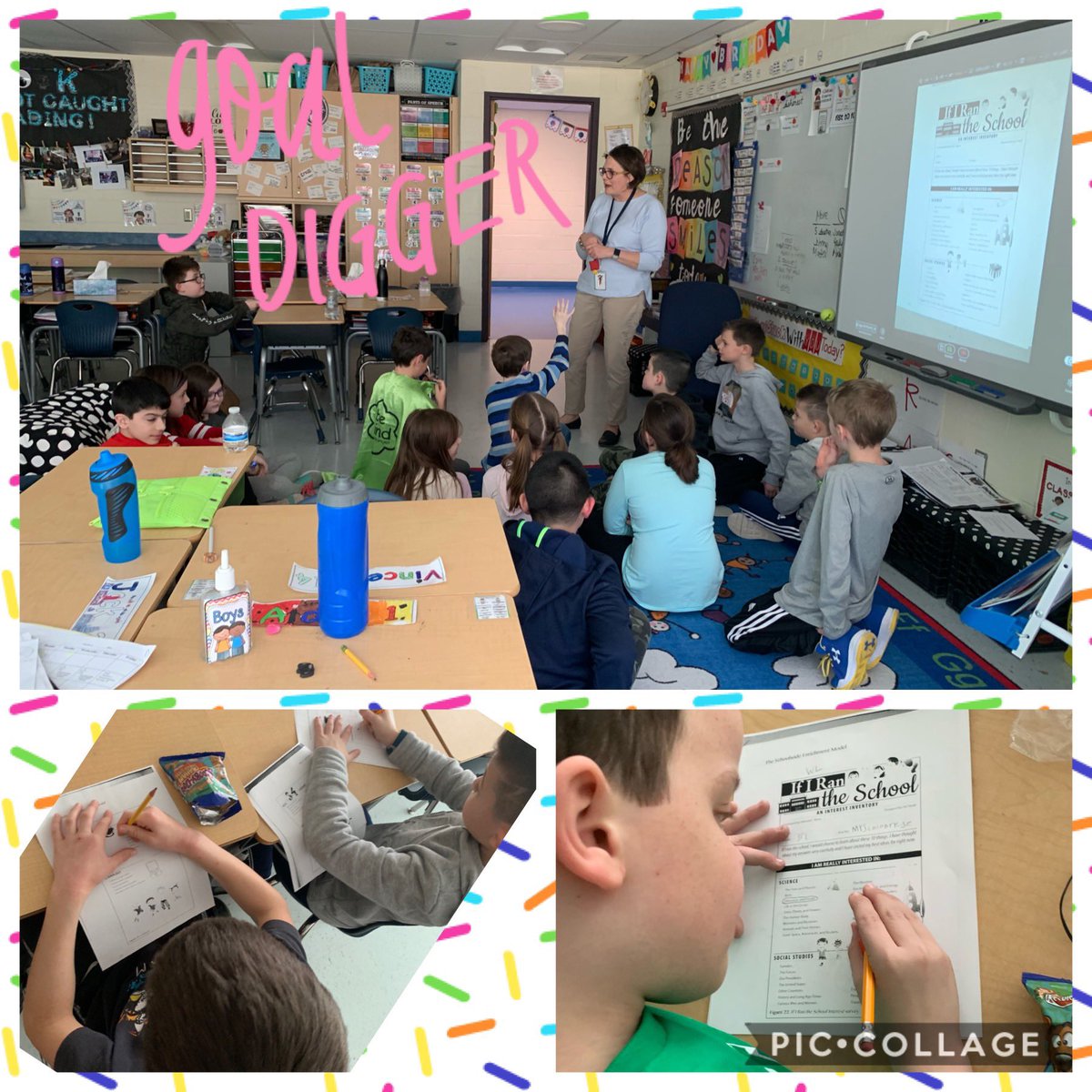 CathyO710's tweet photo. The #CalabreseClan was lucky to have Mrs. Pietro from #JTPS visit. The #thirdgradeworldchangers were excited to help with her research by completing an interest inventory being asked the question:
🤔 If I ran the school I would choose to learn about...
#WatertownLearns #Judson https://t.co/DQHlGIW0sc