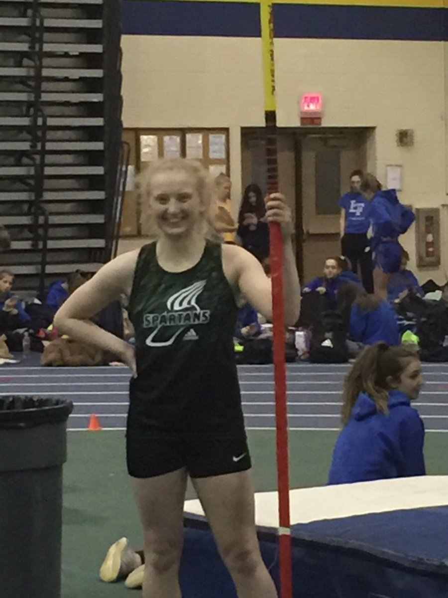 LadySpartansTF's tweet photo. It is official. OL pole vault record was broken again. 9’9” https://t.co/RH6BKfwvGK