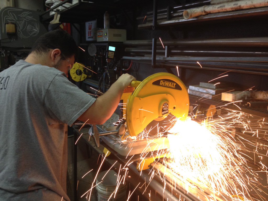 btbgas's tweet photo. Steve, Bill &amp; Ryan working on fabricating parts for the Whitney Point "Family Fun Carnival" project. https://t.co/iY7l0PKpcL