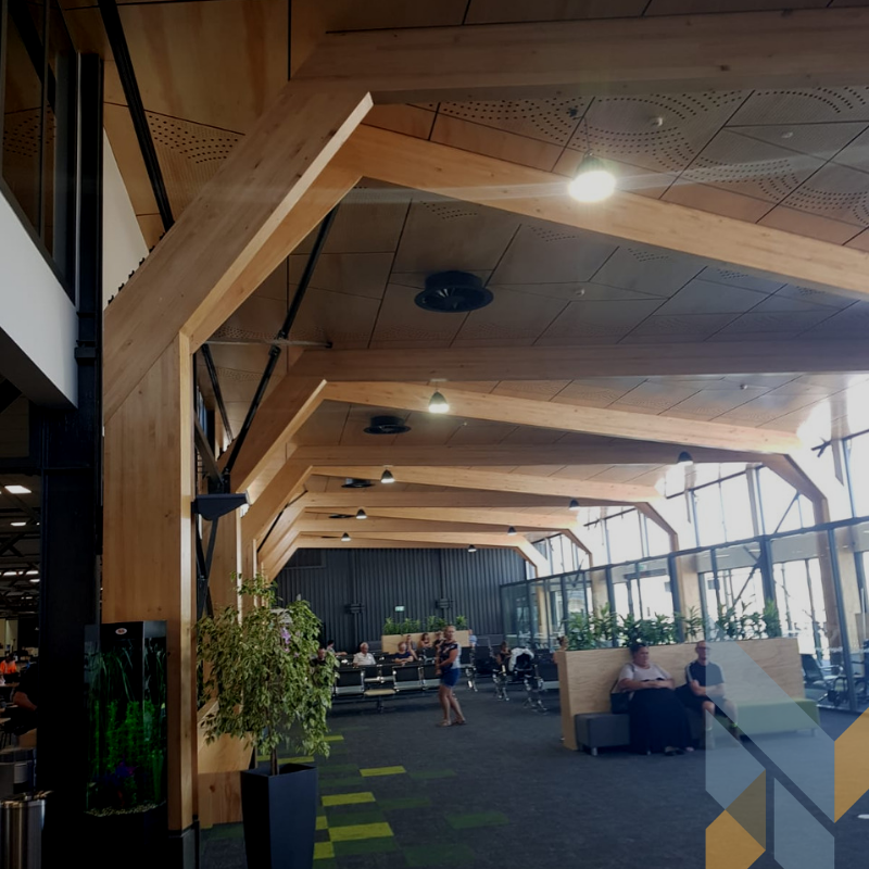 TechlamNz's tweet photo. Recently finished Tauranga Airport. #techlamglulam looking good! #techlamnz #glulam https://t.co/Cq6Us8IUqP