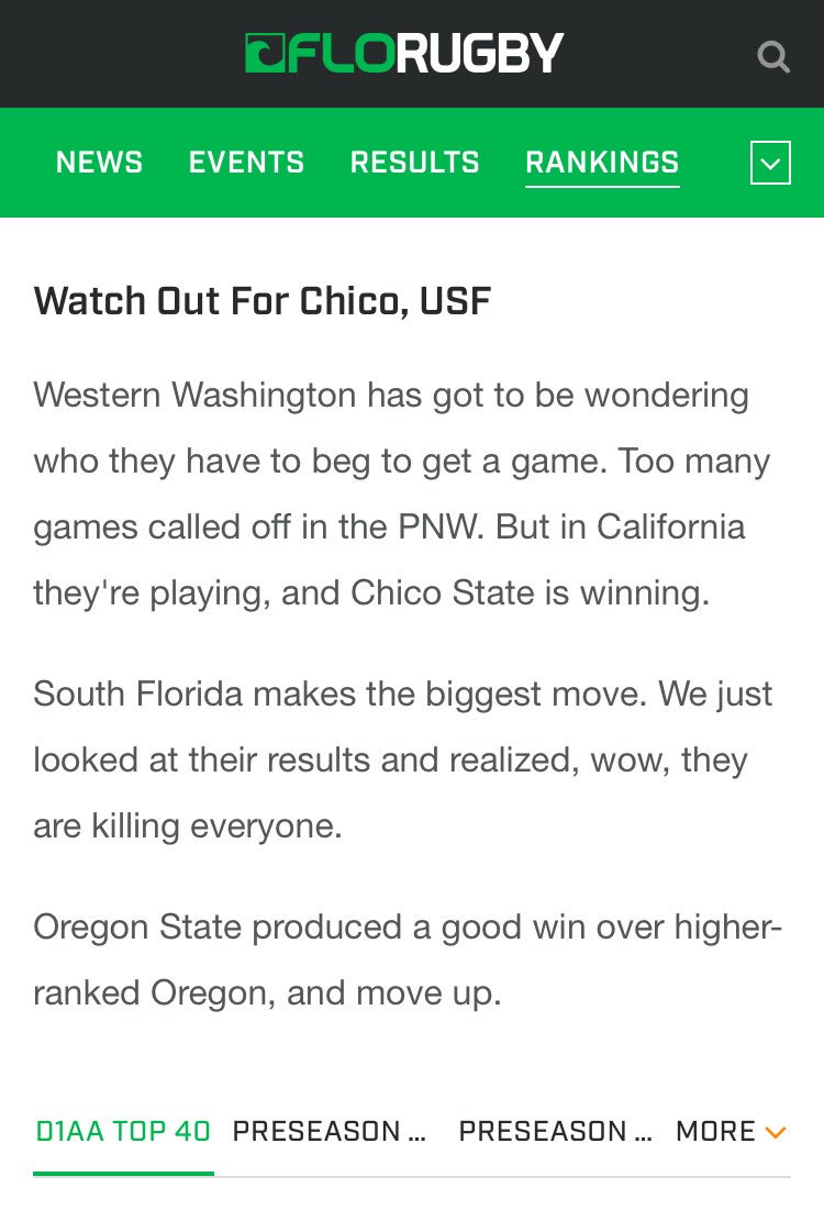 USF Rugby Alumni Society tweet media