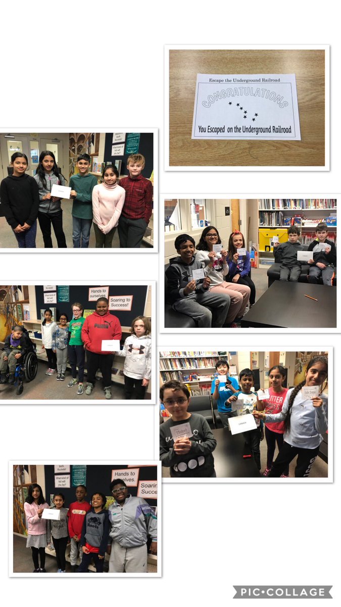 VilmaManahan's tweet photo. โ๏ธ , ๐ฆ, and COLLABORATION! These Gr 4-5 friends made it safely to Canada after completing the tasks during the Escape Room Underground Railroad with @RidgeviewTLC today @RidgeviewPS! cc @Neelablu @DietrichErin #rpsisawesome #PeelBlackHistory https://t.co/zxz6fmRnmD