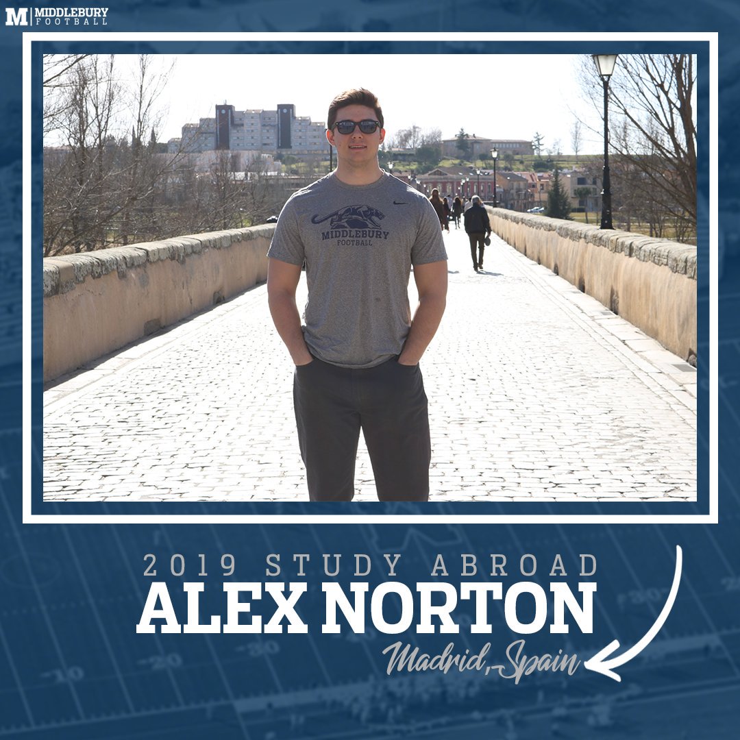Study Abroad Feature | Alex Norton, a psychology major &amp; Spanish minor, is studying at Sede Prim and The Universidad Autónoma de Madrid in Spain this semester! #traveltuesday #MiddFBabroad