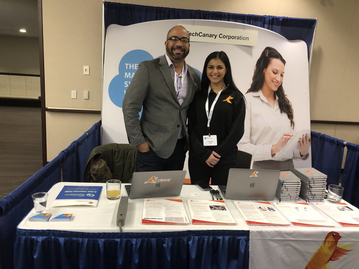 TechCanary's tweet image. Come stop by the TechCanary booth and visit Bo Brown and Purvai Nanda at ICTC in Toronto!