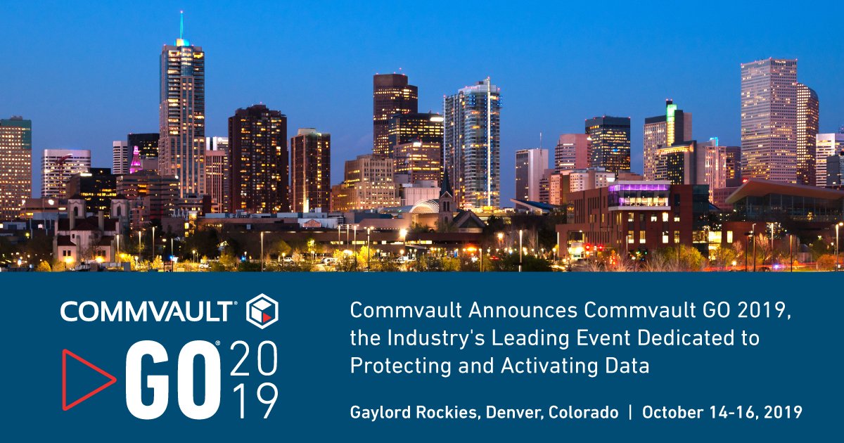 #CommvaultGO is our favorite time of the year. After such success in Nashville last year, we’re excited to announce where we’re hosting GO 2019. Check it out: ow.ly/vlNh50maPXQ