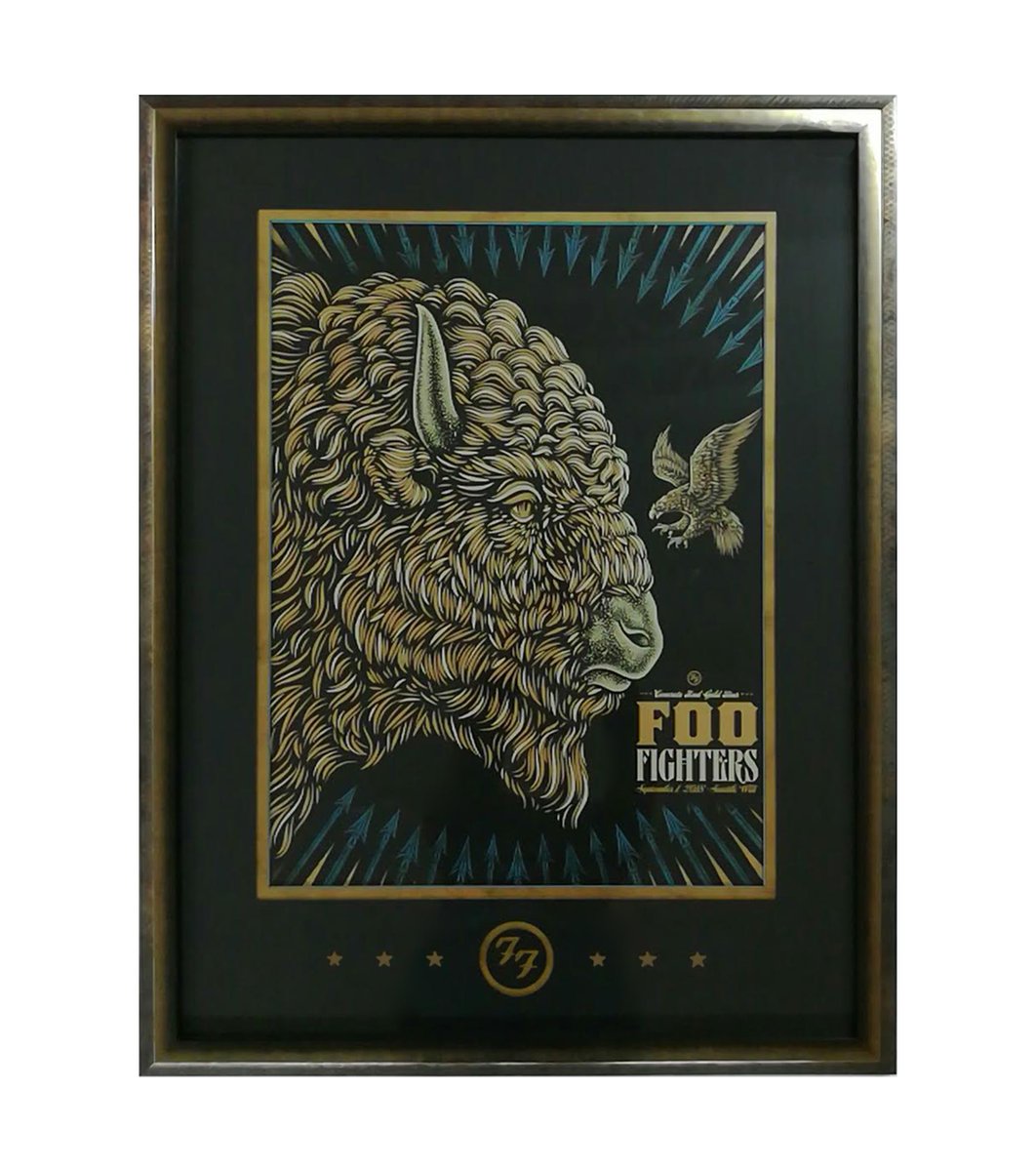 frame_o_mind's tweet image. This was a special piece brought to @frame_of_mind_mt by one of our favorite radio DJ&apos;s, Angel at @alternativemissoula. Angel brings us the coolest #foofighters poster art to frame, and let&apos;s us get as crazy as we want! Thanks Angel!