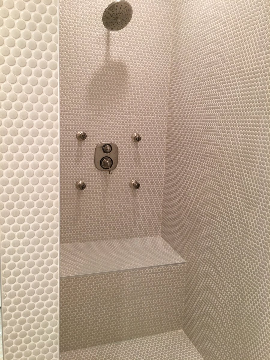 OMalleyBuilds's tweet image. A trending treat for Tile Tuesday ~ Light Grey Penny Tiles 
🚿
#tiletuesday #trending #pennytile #pennywise #omalleybuilders #customhomebuilder