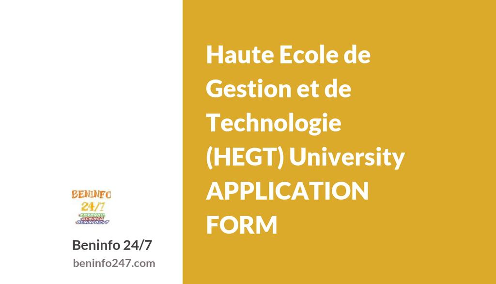 beninfo247's tweet photo. Haute Ecole de Gestion et de Technologie (HEGT) University APPLICATION FORM https://t.co/hhsHRJUim3 #education #beninfo247.com #nucaccrediteduniversities #universities #hegt #cotonou #Call/ Whatsapp: +22967249558,+22995337737 #beninRepublic https://t.co/t0SJBGj7ds