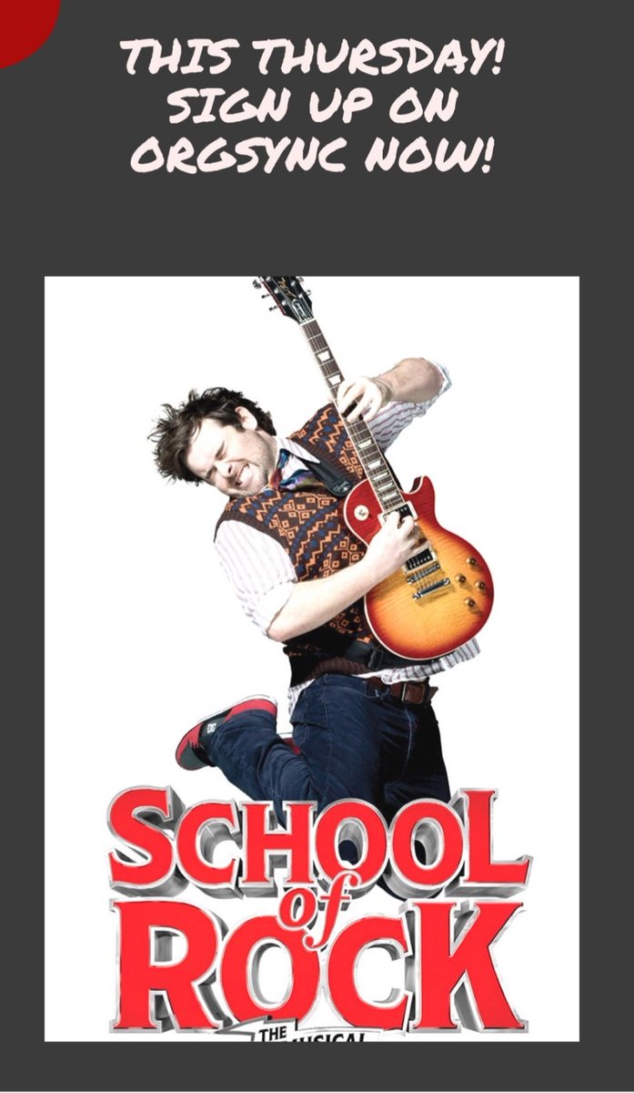 BryantSPB's tweet photo. Sign up with your friends to come see School of Rock at PPAC on Thursday. Bus leaves at 6pm. Link below: https://t.co/nev6ewQVKb https://t.co/oA7zcPxTXs