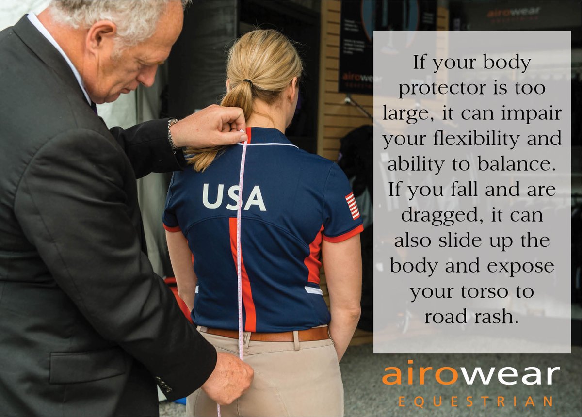 Why is body protector fit so important? This is why it's important to make sure yours fits snugly! #safety365