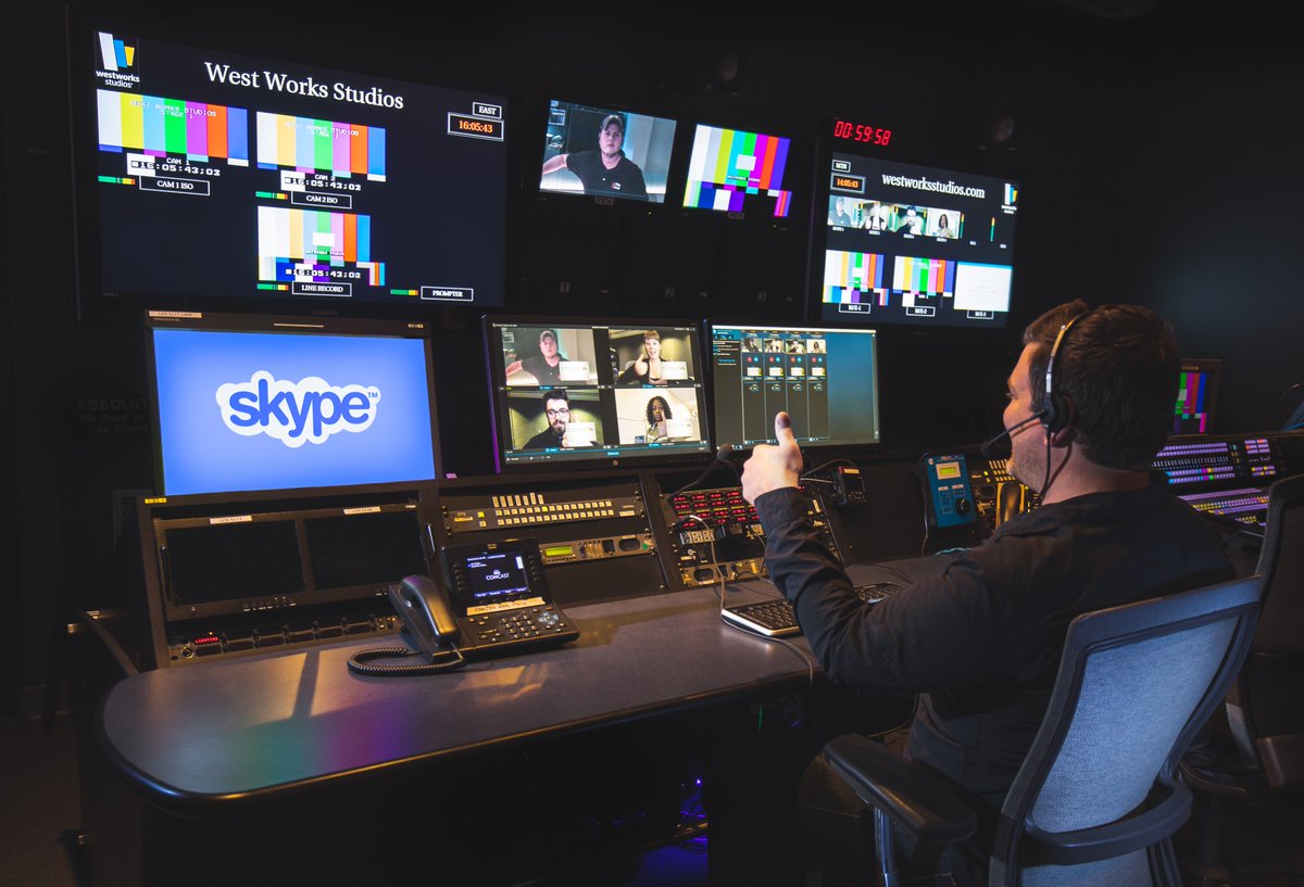 WestWorksStudio's tweet image. One of the coolest new additions to WestWorks Control Room 1 is the NewTek Talk Show VS4000. This platform uses Skype TX to bring in up to 4 guests simultaneously in broadcast quality HD. bit.ly/2H1qbn0