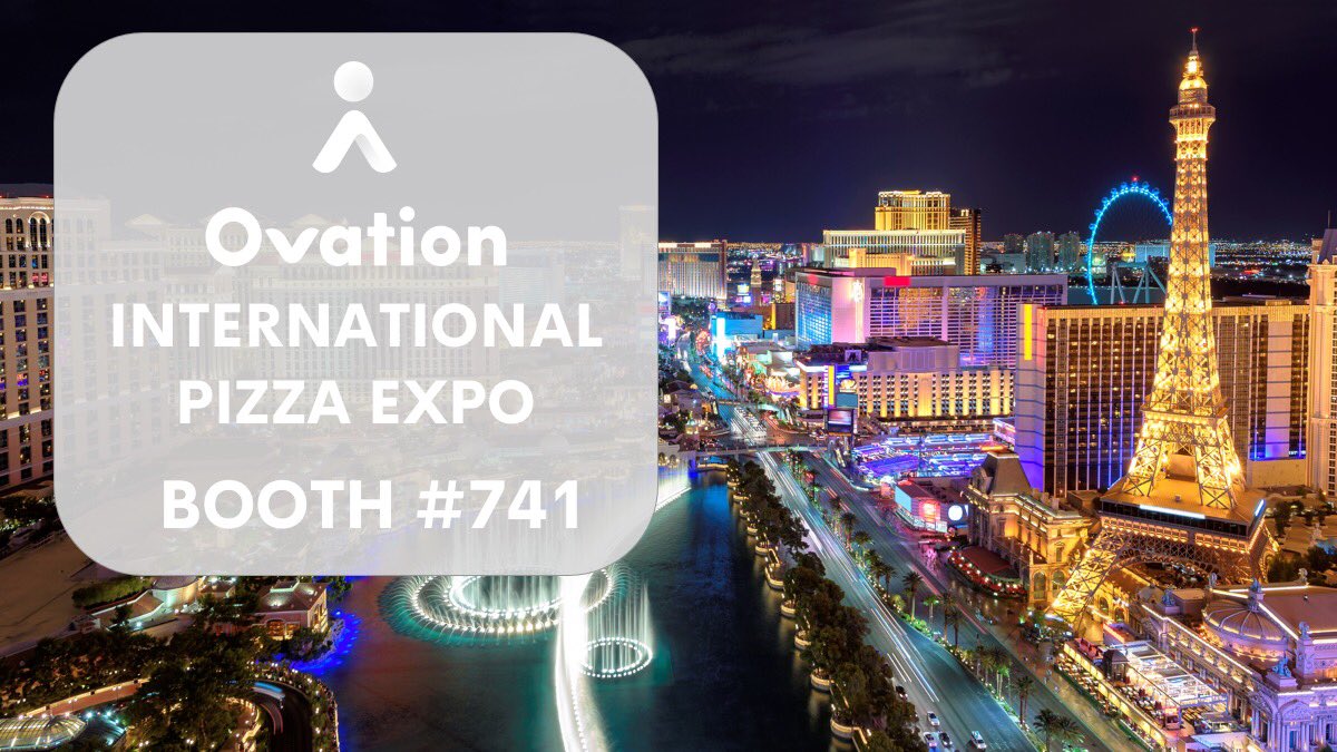 Ovation (@ovationup) on Twitter photo Will you be at the International Pizza Expo next week? Come visit our booth (741) and let us show you how Ovation can change the game for your Pizza Place. #PizzaExpo Will you be at the International Pizza Expo next week? Come visit our booth (741) and let us show you how Ovation can change the game for your Pizza Place. #PizzaExpo