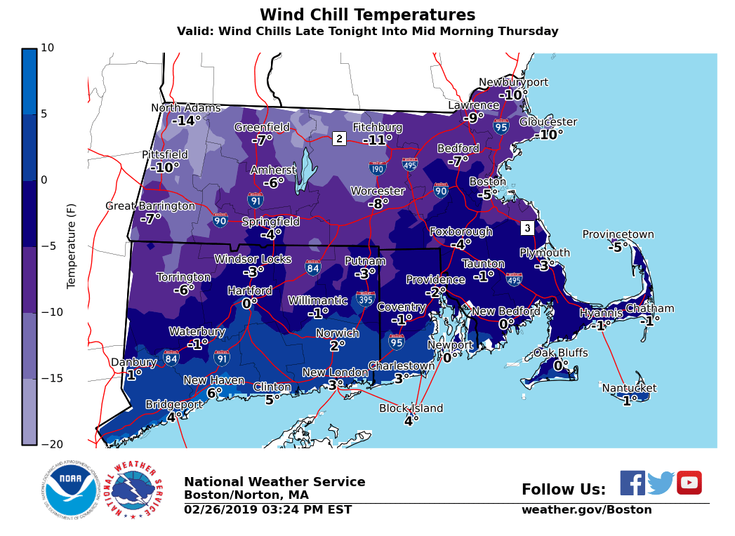 NWSBoston's tweet photo. [Accumulating Snow Wed night/early Thu am] Dry/very cold into Wed afternoon. Light snow overspreads western MA/northern CT between 5-7 pm and into eastern MA/RI from 7-10 pm. Heaviest snow occurs between 11 pm and 4 am Thu. Lighter snow may linger into Thu am with 2-4" total. https://t.co/zVVpfJqQ5u