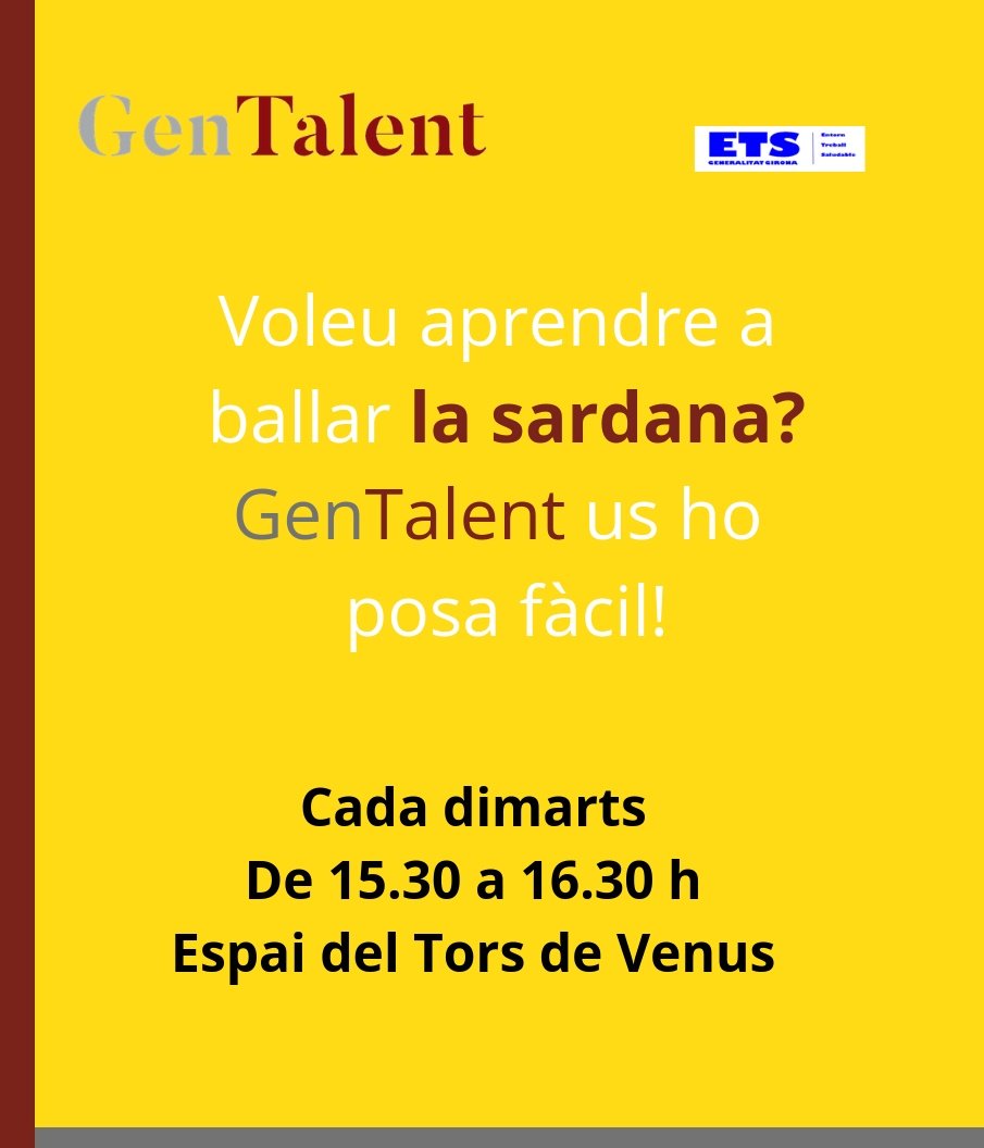 Gen_Talent's tweet photo. Estem molt satisfetes amb el taller d'avui, #GentBalladora! Amb la Montserrat, de la colla Joia de la Bisbal, hem comptat; amb la Montserrat, companya nostra, hem fet estiraments i en Cesc ens ha ben engrescat! Quin goig la nostra rotllana!!! Afegiu-vos-hi! #GirInnova #FemPinya https://t.co/bZLHVMKZsl