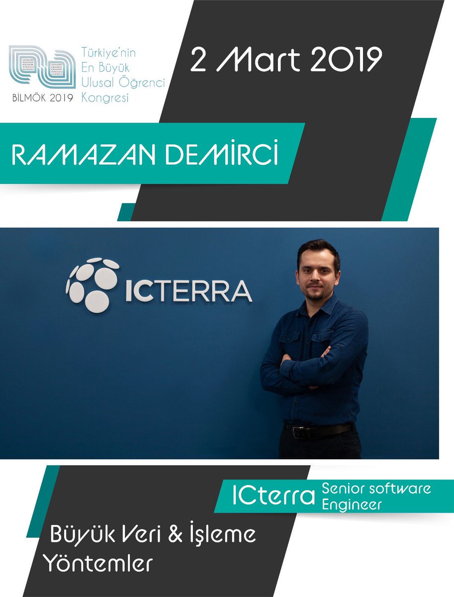 Ramazan DEMİRCİ “Büyük Veri İşleme &amp; Yöntemler” sunumu ile 2 Martta BİLMÖK’te...
#bilmokmsku #bilmök #mugla #bilisim #gündem #bilimtt #sibergüvenlik #motivasyon #inovasyon #buisness #bilim #girişimcilik #girişimci #startup #mühendislik #yazılım #inovation #motivation #motivating