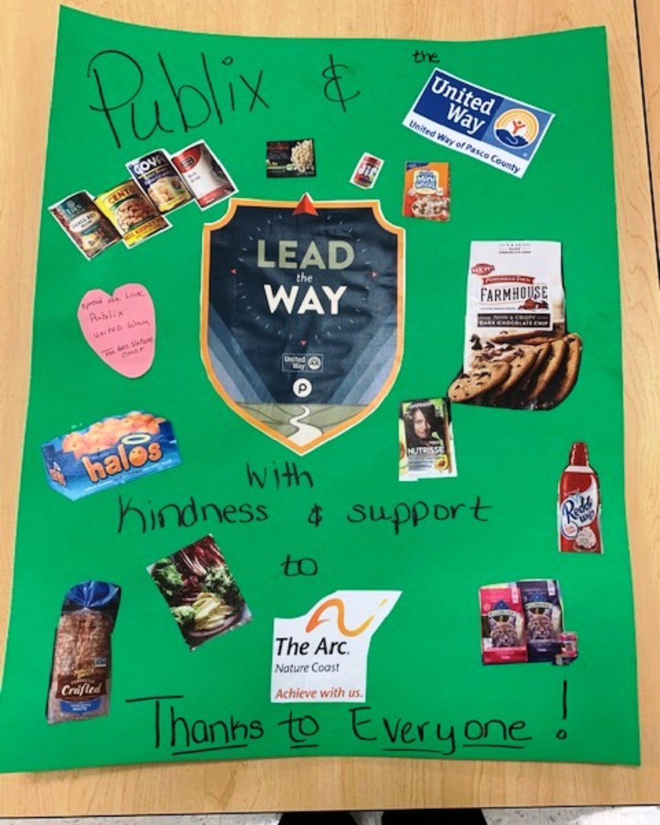 It is Publix Apprecation Week!  Thank you Publix store in Chelsea Plaza.  Employee giving that stays local and helps programs in Pasco County through United Way.  <a href="/LighthouseVIB/">Lighthouse (LVIB)</a>  @PACEPasco and Good Samaritan Clinic in New Port Richey celebrate you! #UnitedWaylovesPublix