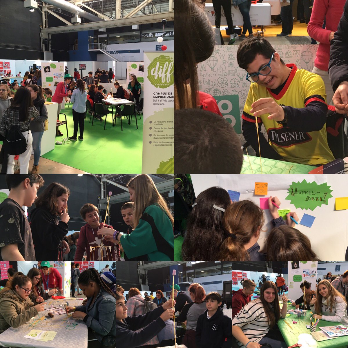 alwa_es's tweet image. Esta semana marcamos la diferencia en el #YoMo2019 #YomoBCN con miles de chic@s que dejan huella trabajando en equipo, expresándose desde el arte, explorando sus habilidades changemakers y haciéndose conscientes de sus aprendizajes #makethediff.org