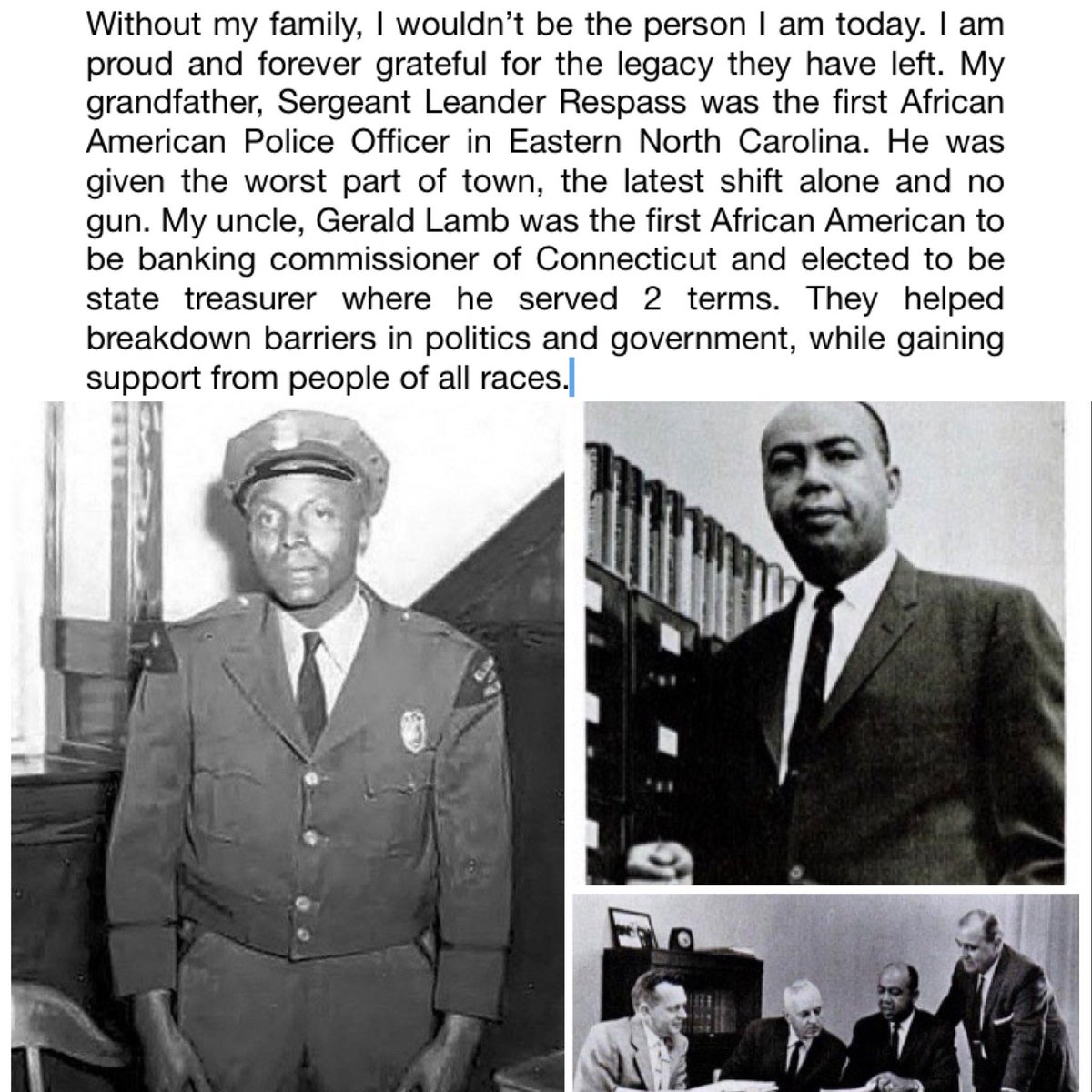 Forever Grateful! Leadership at its finest! These are the steps I follow everyday. #DreamInBlack #Myfamily