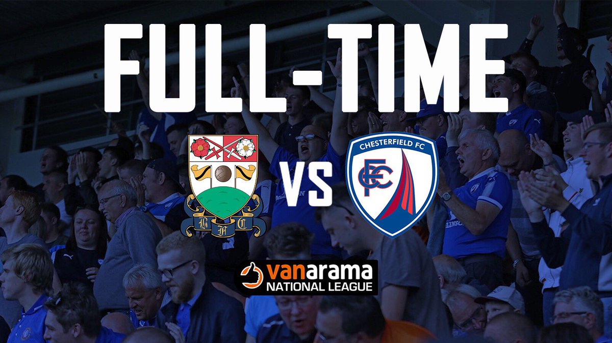 ChesterfieldFC's tweet photo. It’s all over at The Hive!

A fantastic away victory for the Spireites!💪🏻💙

FT: 🔶Barnet 0 - 2 Spireites🔵 https://t.co/0Ok5O32vde