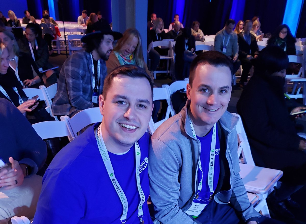 dylan_smartian's tweet photo. Getting ready to hear from @fogarty_stephen at @Twitter!.
.
.
. 
@BenTaylor509
#HIRE19 https://t.co/T23JOvvnfc