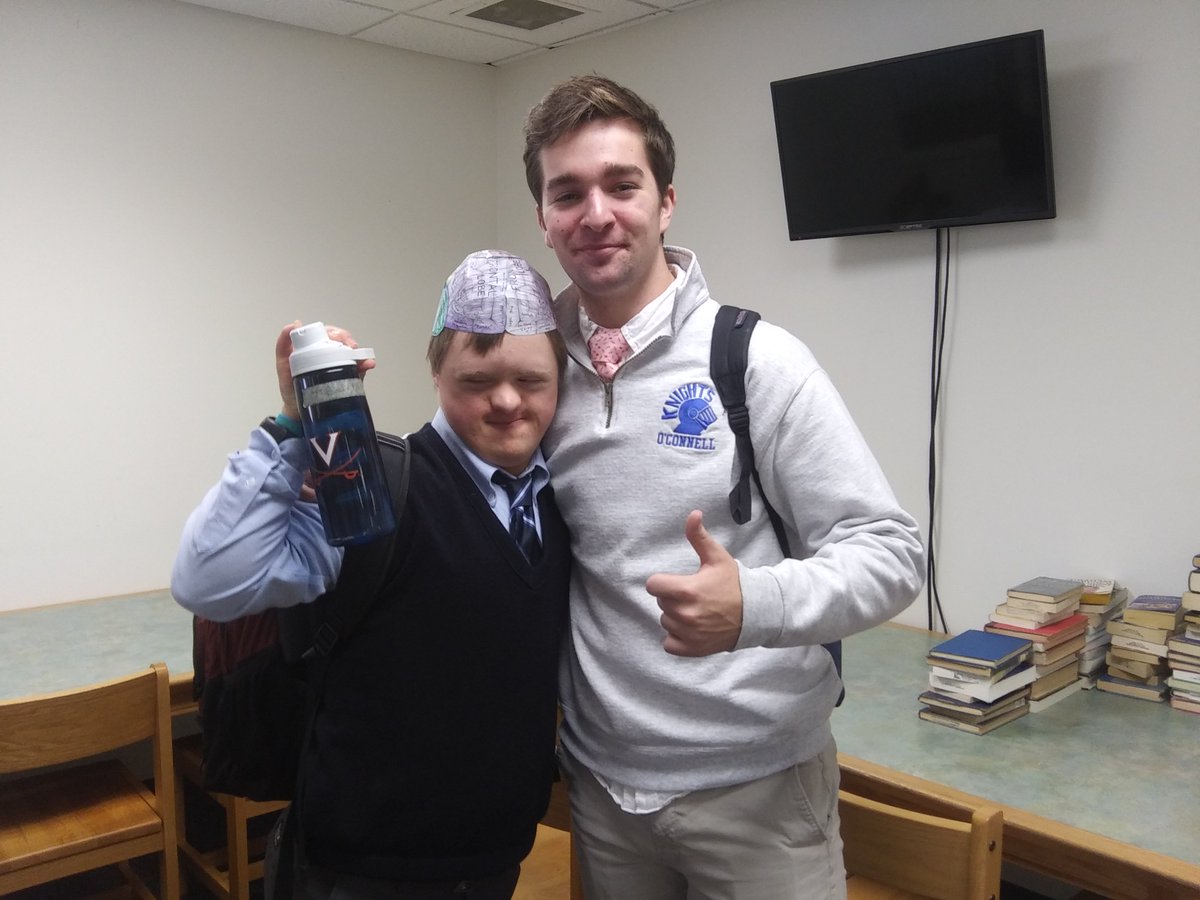 DJOLibrary's tweet photo. Happy #CollaborationTuesday! These terrific two were putting on their #thinkingcaps in the #library! π§’ #WeAreDJO #BetterTogether https://t.co/tM7jsHvD1q