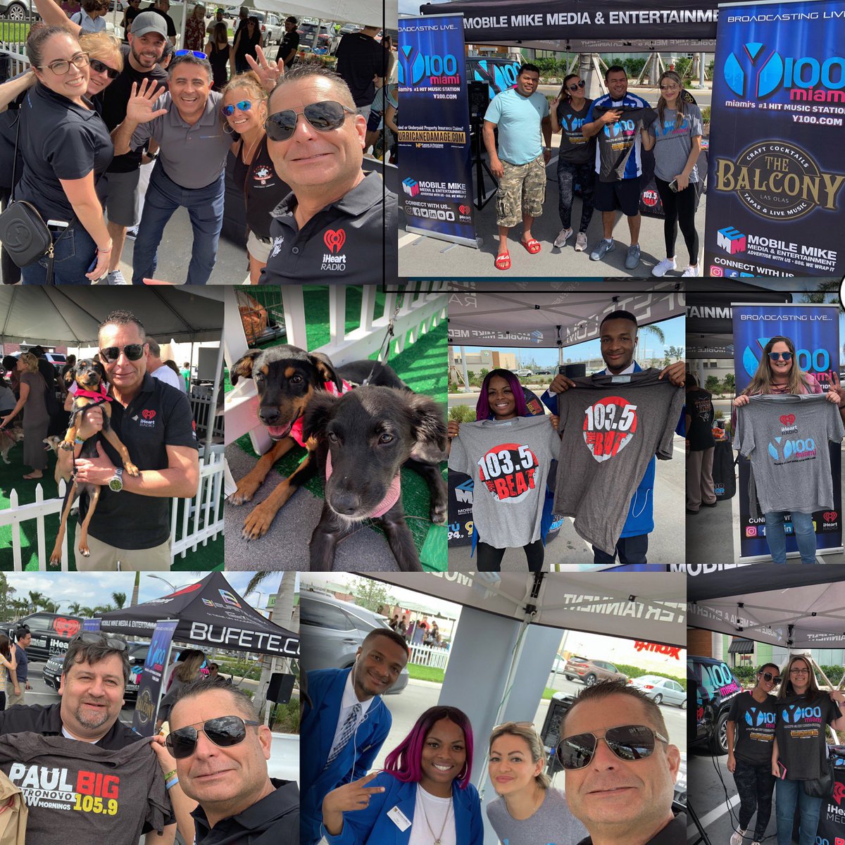 MOBILEMIKE_'s tweet photo. #PetAdoptionEvent with #MobileMike at #DaniaPoint  Come join the fun with #Y100Miami #1035theBeat #TU949 #939MIA #Big1059 #WIOD #iHeartMedia #iHeartRadio these animals were just flown in from Puerto Rico 🇵🇷 and need to be rescued 🙏😇 https://t.co/LAr6U4E7fg