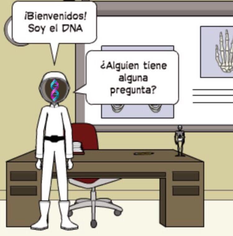 ComicsFranklin's tweet photo. ¡Hola! Hoy publico mi primer tweet de cómics.
Estoy segura de que muchos de vosotros aún no sabéis “qué es el DNA 🧬”, por eso aquí os dejo una tira de cómics que os ayudará de manera más divertida a entenderlo.😁 https://t.co/eloqysYGSU