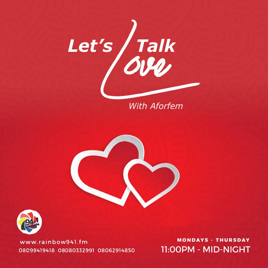 Rainbow941fm's tweet photo. #NowOnAir|| #Letstalklove w/@aforfresh on #Confessiontuesday >>> https://t.co/CHf4H3h4D0