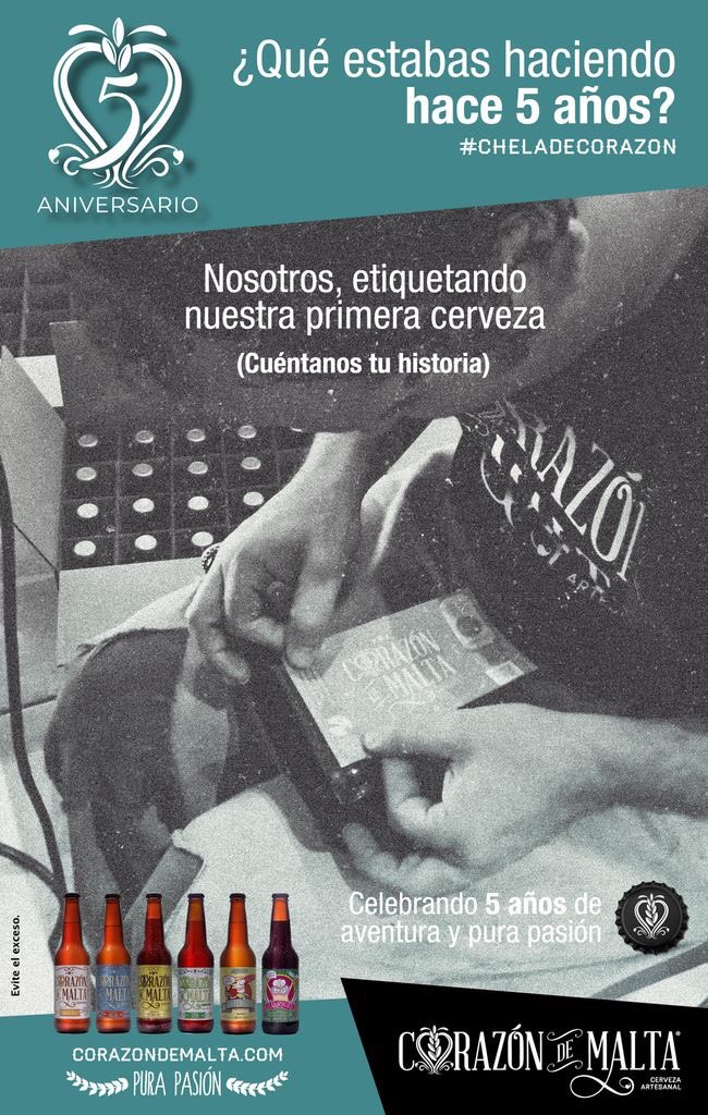 corazondemalta's tweet photo. Y tú ¿qué estabas haciendo hace 5 años?
Nosotros, etiquetando nuestra primera cerveza.
Cuéntanos tu historia.
#corazondemalta #cervezaartesanal #artesanalesdeverdad #cervezamexicana #craftbeer #homebrew #ajijic #chela #cheladecorazon #aniversario #purapasion #cumpleaños https://t.co/KfPYloL3T9