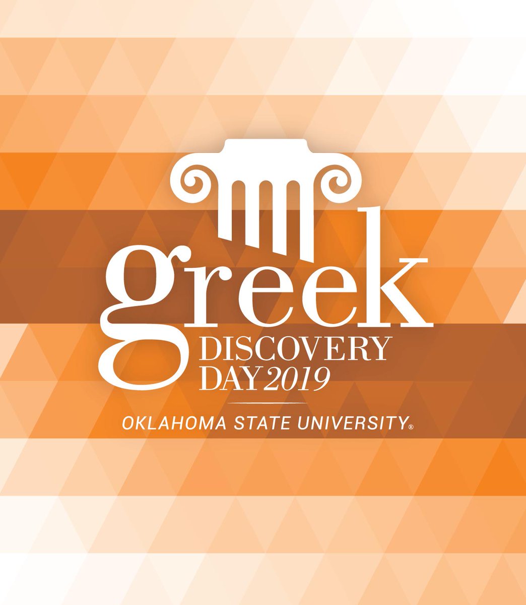 #okstate23 - If you are interested in Fraternity or Sorority Life at #okstate, don't forget to sign up for Greek Discovery Day 2019! okla.st/2DSJBZi