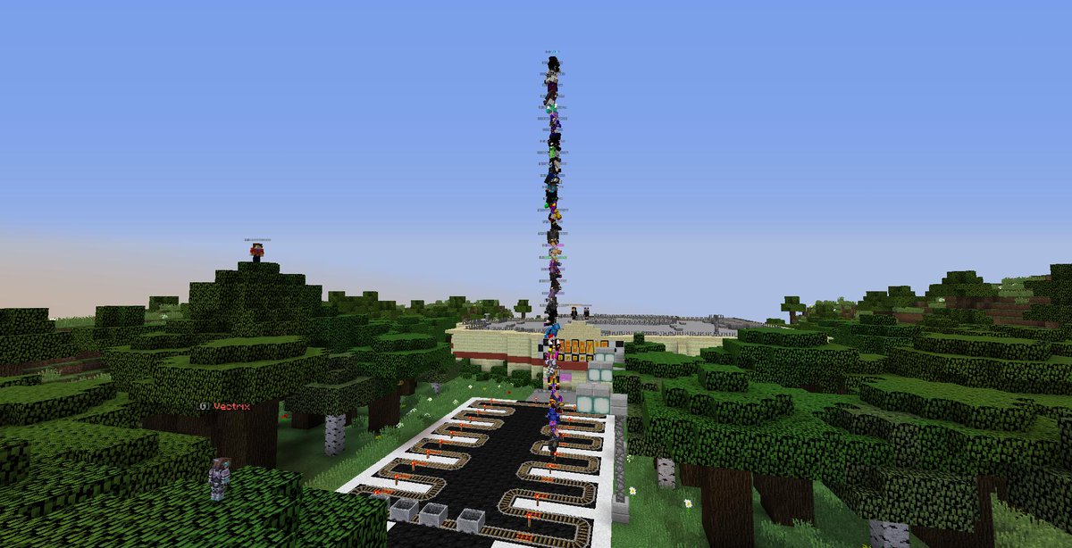 Hey <a href="/GWR/">Guinness World Records</a> can we get a plaque for the largest stack of Minecraft players ever? Thanks 🥳