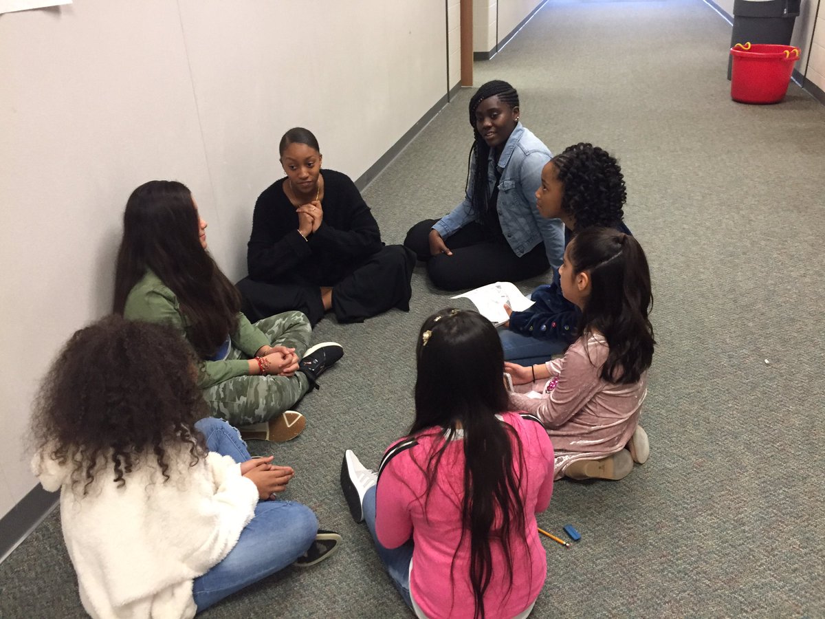 McDougleKISD's tweet photo. Royal Court Meeting of the Queens 👑 is happening! @KleinForest @Queensofkf #momentsInKlein #Promise2Purpose #celebratingeachother #girlpower https://t.co/xrS3ROXzHn