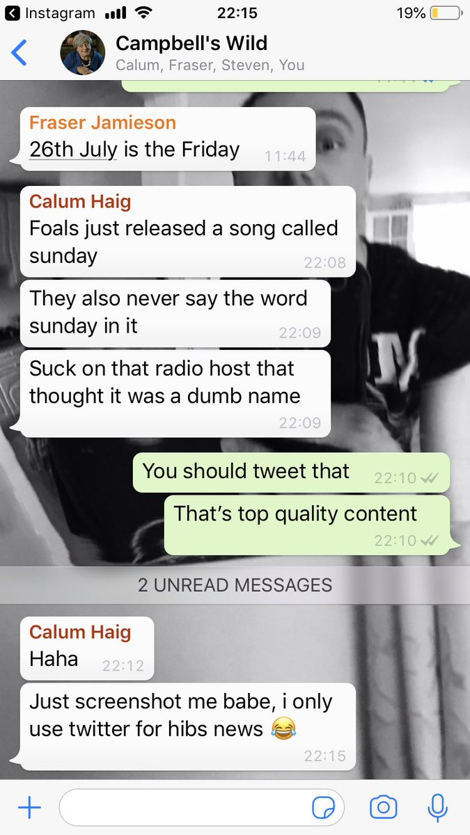 Take that radio station who made a comment Calum’s clearly not over.