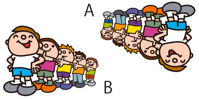 Twitter 上的 イラスト問題400枚 間違い探し Com 間違い探し 画像 体育の授業 前に倣えの号令に整列 をする子供たちですが 体操服ではなく私服です 外国人でしょうか このイラスト画像aとbを見比べて ３箇所の間違いを探してみましょう 答えはこのページの９