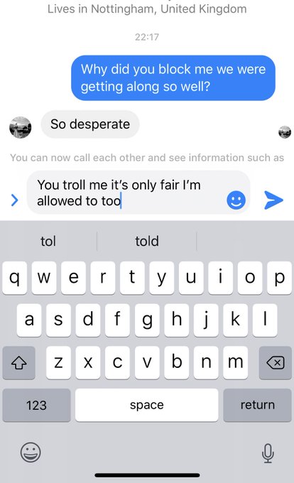 Isn&rsquo;t it mad that people are allowed to troll me then block me when I respond &amp; when I try to see if<a href="/tag/smearforsmear"class="tags"><span>#smearforsmear</span></a>